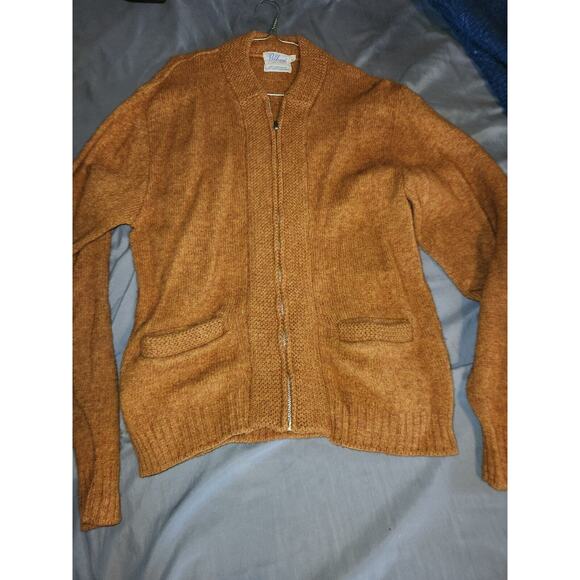 Vintage Pelham Sportswear Cardigan 100% Imported 2 Ply Shetland Wool - Picture 1 of 9
